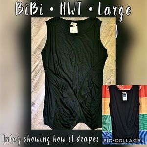 Twist front sleeveless top